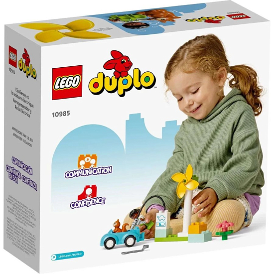Конструктор LEGO DUPLO 10985 Ветряная турбина и электромобиль