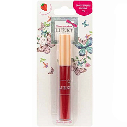 Блеск для губ "Эффект гладких матовых губ" с ароматом клубники,цвет красный,2,7 мл 