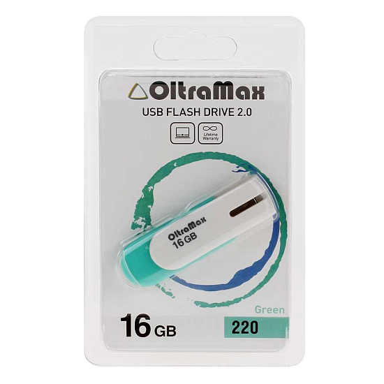 USB 16Gb OltraMax 220 Green