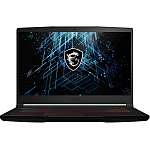 Ноутбук игровой 15.6" MSI GF63 Thin 12UC-1036XRU (Intel Core i5-12450H/ 16GB/ SSD 512GB/ RTX 3050/ DOS) (9S7-16R821-1036), black
