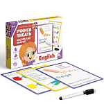 Развивающий набор пиши-стирай «Учимся писать. Colors and shapes», 15 карт