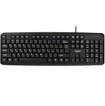 Клавиатура GEMBIRD KB-8320U-Ru Lat-BL черная USB