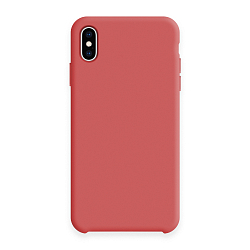 Задняя накладка Silicone Case для iPhone X/XS (25 кораллово-красный)