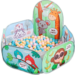 Палатка детская игровая - сухой бассейн для шариков «Животный мир» без шариков, 120 × 75 × 60 см