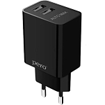 Сетевое ЗУ 2USB 2.1A PERO TC02 Type-C черный