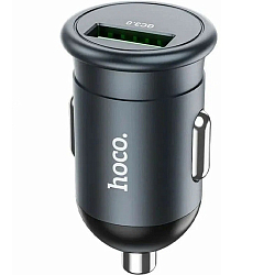 Авто ЗУ 1USB HOCO Z43, Mighty, 18W, QC3.0, серый