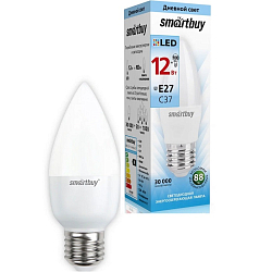 Лампа светодиодная SMARTBUY C37 12W/4000K/E27