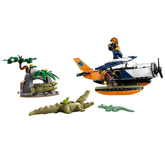 Конструктор LEGO CITY 60425 Исследователь джунглей: водный самолет