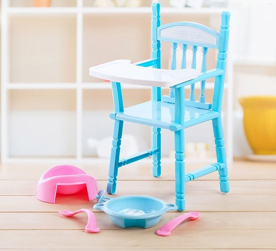 Мебель для кукол стульчик, с аксессуарами