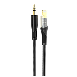 Кабель Jack 3.5 <--> Lightning XO NB-R241A, чёрный 20181928