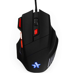 Мышь ГАРНИЗОН GM-720G, "Хара" черная, USB