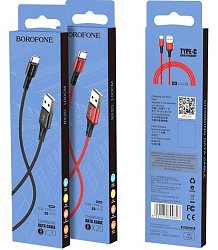 Кабель USB <--> Type-C  1.0м Borofone BX20 красный