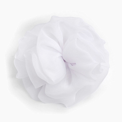 Бант для волос на резинке школьный, белый, 13 см, Минни Маус