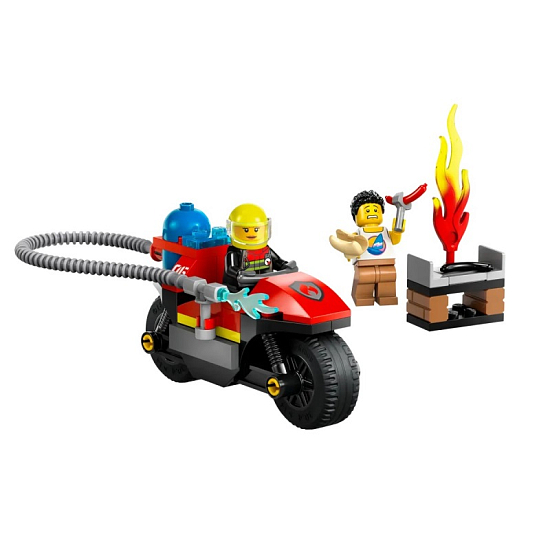 Конструктор LEGO City 60410 Пожарно-спасательный мотоцикл