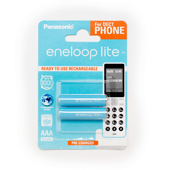 Аккумулятор PANASONIC R03 eneloop lite BL-3 (550mAh)