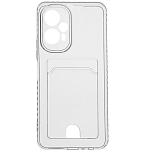 Задняя накладка ZIBELINO Silicone Card Holder для Xiaomi Poco F5 5G (прозрачный) защита камеры