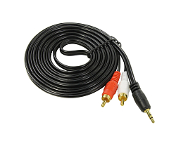 Кабель Jack 3.5 <--> 2RCA  5.0м EXEGATE позолоченные разъемы