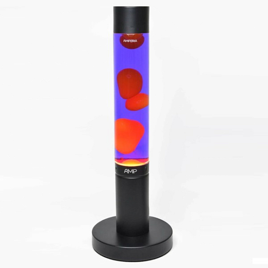 Лава-лампа Amperia Slim Оранжевая/Фиолетовая (39 см)