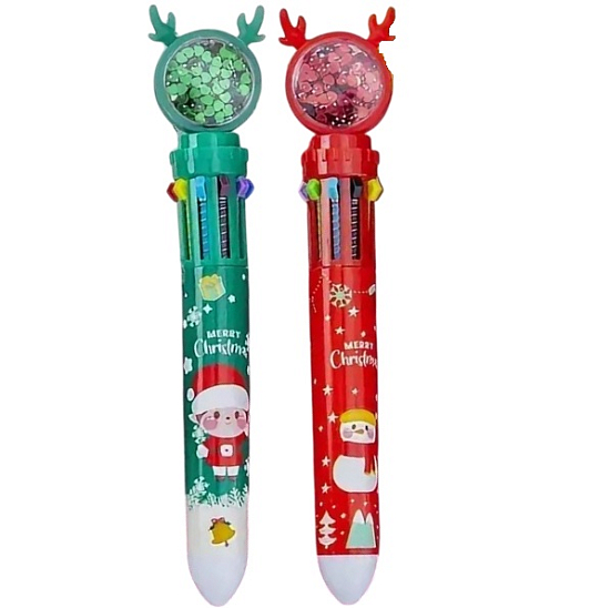 Ручка-прикол Олень с блестками