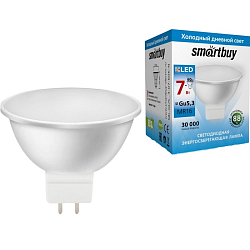 Лампа светодиодная SMARTBUY GU5.3 7W/6000K