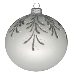 Шар "Заснеженная ветвь 1",100мм, в подарочной упаковке КУ-100-194148/1