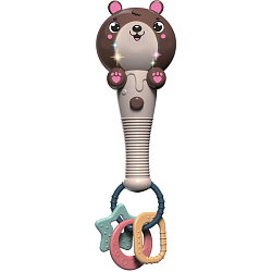 Музыкальная игрушка «Милый мишка», звук, свет,  светло-коричневый 7806117