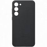 Задняя накладка LEATHER CASE для Samsung Galaxy S23 Plus №06 Черный