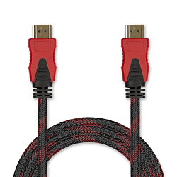 Кабель HDMI <--> HDMI  2.0м JET.A JA-HD9 в оплётке ver. 2.0