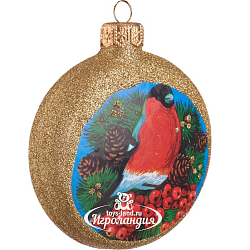 Медальон "Снегирь", 80 мм., в подарочной упаковке, КУ-80-224052