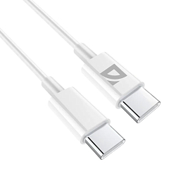 Кабель Type-C <--> Type-C  2.0м DEFENDER F182 белый, 60Вт