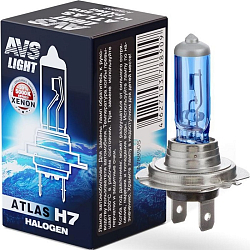 Лампа галогенная AVS ATLAS BOX/5000К/ H7.12V.55W.коробка 1шт.