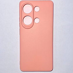 Задняя накладка Мобилис для Xiaomi Redmi Note 13 Pro (4G), персиковый , матовая с защитой камеры