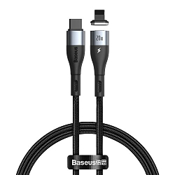 Кабель Lightning <--> Type-C  1.0м BASEUS CATLXC-01 Zinc Magnetic, чёрный