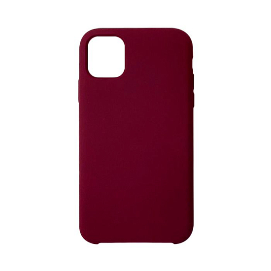 Задняя накладка Silicone CASE для iPhone 12 бордовый (не оригинал)