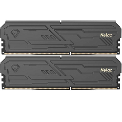 Оперативная память DDR4 16GB (2x8GB) Netac Shadow III, 3200 MHz, CL16, с радиатором, чёрный