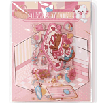 Наклейки+пинцет для творчества румбокс "Розовая спальня", розовые (16*20 см)