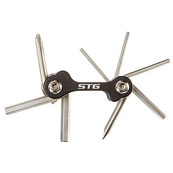 Ключи шестигранные STG, HF62, 8 шт в наборе 6490745