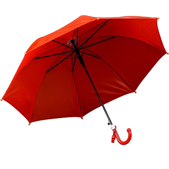 Зонт детский полуавтоматический d=90см, цвет красный