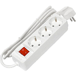 Сетевой удлинитель  1.5м DOMTOK 3гн.,ПВС 3*1  3,5кВт с/з, выкл.