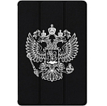 Чехол футляр-книга ZIBELINO для iPad 2025 (A16)/Apple iPad 10 2022 (A3354/A3355/A3356/A2696/A2757/A2777) 10.9" (черный) 8004 БЕЛЫЙ ГЕРБ