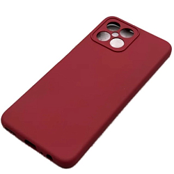 Задняя накладка  Silicone Case для Honor X8A Бордовый