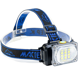 Фонарь налобный аккумуляторный "Мастер К", 5 Вт, 1200 мАч, 300 лм, 8.5 х 6 х 6 см, USB 4703691