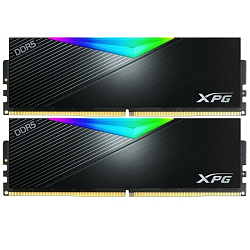Оперативная память DDR5 32Gb ADATA XPG Lancer RGB Black 5200 DIMM Non-ECC, CL38, 1.25V, Heat Shield, Kit (2x16GB), RTL (AX5U5200C3816G-DCLARBK)