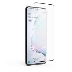 Противоударное стекло Curved Glass UV для Samsung Galaxy S20 прозрачное тех.пак