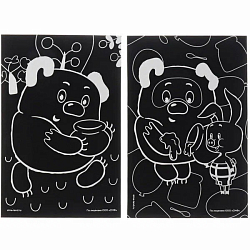 Гравюра детская, 2 штуки, со стекой, Винни-Пух 10340813