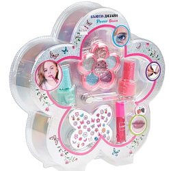 Набор 6цв.тени с блёстками,апп.,2 лака д.ногтей peel-off,блеск д.губ,стикеры д.ногтей Т26329