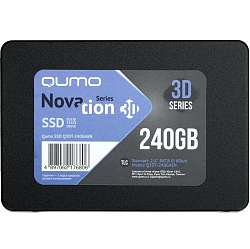 Накопитель SSD 2.5" 240Gb QUMO Novation 3D Q3DT-240GSCY, SATA III, R/W 520/500
