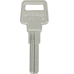 Заготовка ключа FUARO-2 2 паза (26.5*8.5*2.9) ст. AP-1D бронь Китай