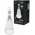 Светодиодная лампа GAUSS A80 12W/4100K/Е27 авар. с Li-Ion аккумулятором LED