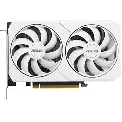 Видеокарта ASUS NVIDIA GeForce RTX 3060 DUAL-RTX3060-O8G-WHITE 8192Mb 128 GDDR6 1837/15000 HDMIx1 DPx3 HDCP Ret